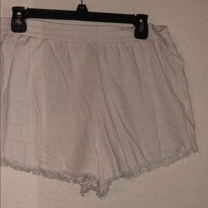 Cream forever 21 linen Shorts